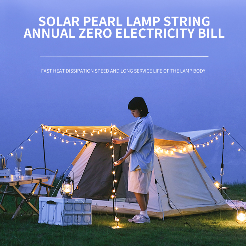 HCP179  太阳能乳白球灯串